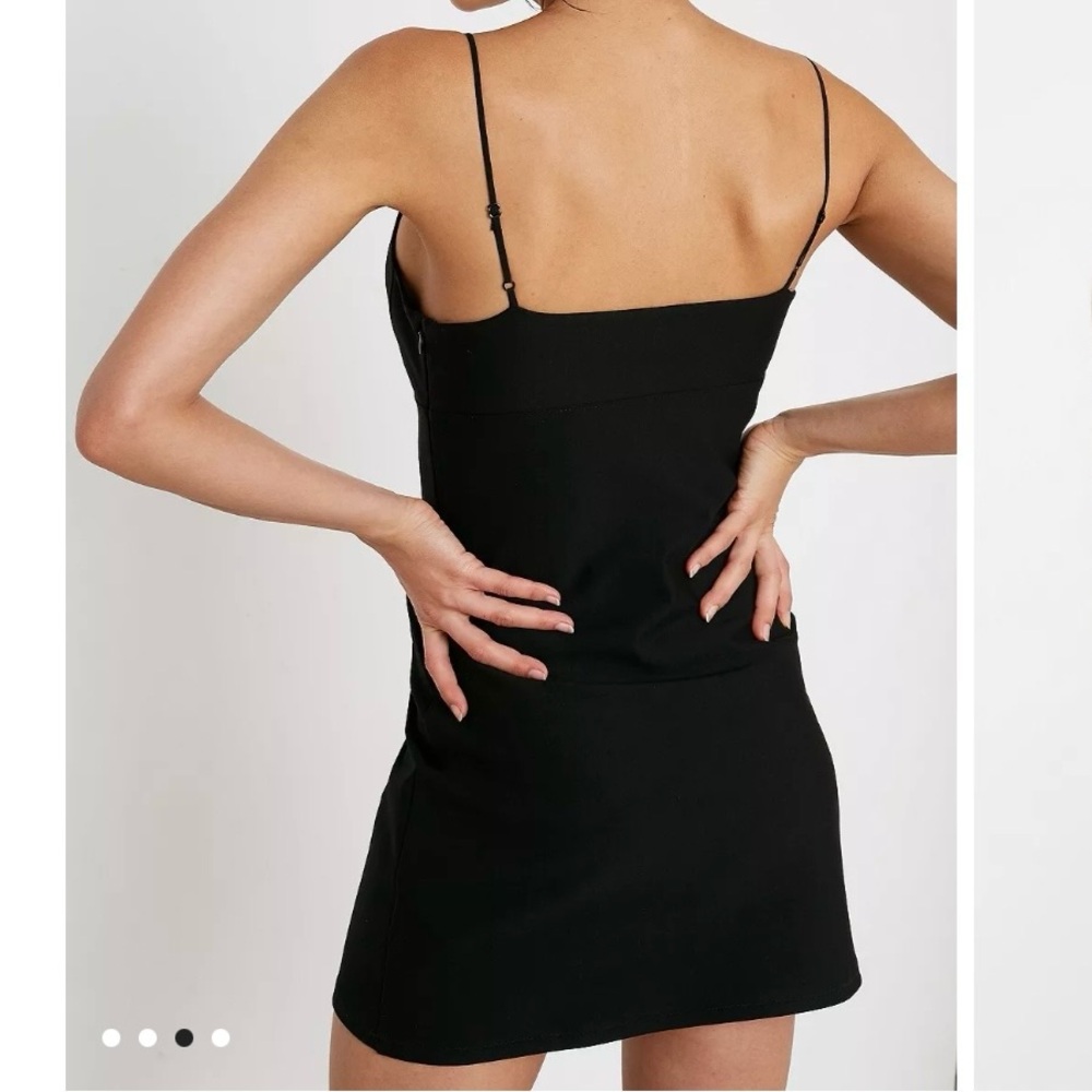 Urban outfitters UO Ari Ponte Mini Black Dress size small women’s - Picture 2 of 10